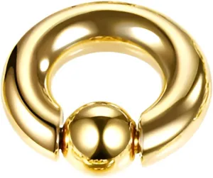 1 PC Silver 12G-8G-6G-4G-2G-0G-00G Stainless Steel Nose Septum Earrings Nipple Captive Bead Ring Spring Ball Rings Tool Surface Piercing Jewelry For Men And Women 12-16mm