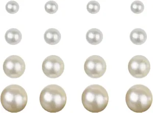 12 pairs/set Fashion Imitation Pearls Earrings Set For Women Jewelry, Ball Stud Earring kit New 2021
