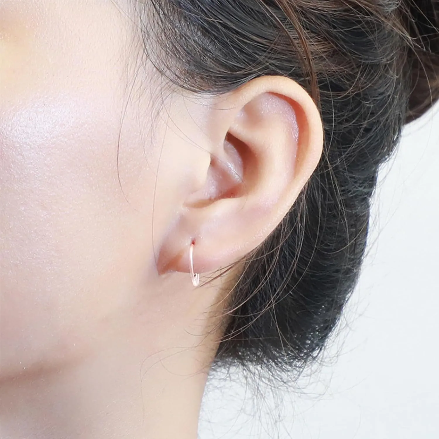 120 Pcs Plastic Earrings for Sensitive Ears Clear Studs for Women Hypoallergenic Hoops Invisible Post Earring for Sports