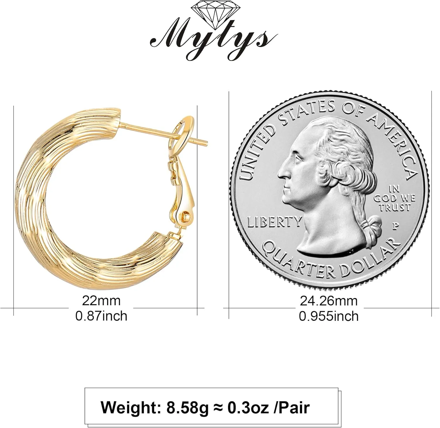 14K Gold Plated 925 Sterling Silver Big Cubic Zirconia Hoop Earrings for Women Large Rhinestone Thin Rhinestones Round Sparkly Hoops With Crystals Jewelry for Her