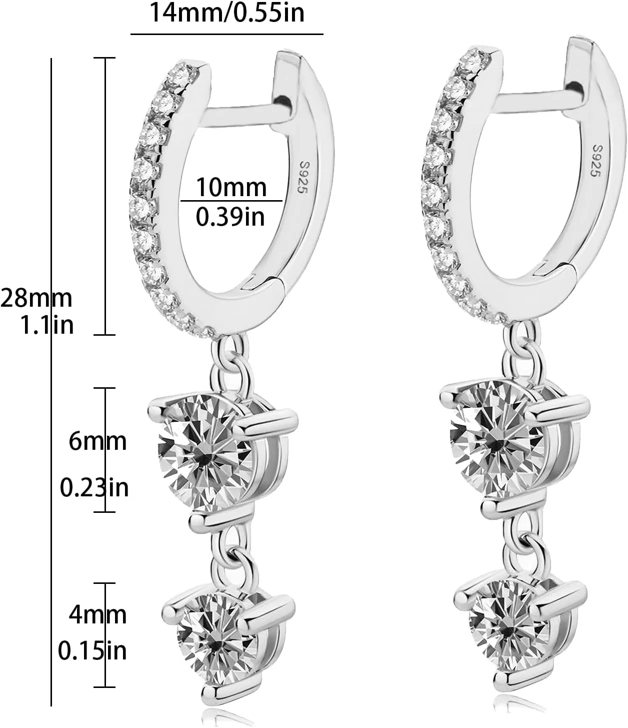 14K Gold Small Hoop Earrings Plated Hoop Earrings for Women Dangle Hoop Earrings Hypoallergenic Dainty Drop Gold Earrings Hoops for Women Jewelry Gift