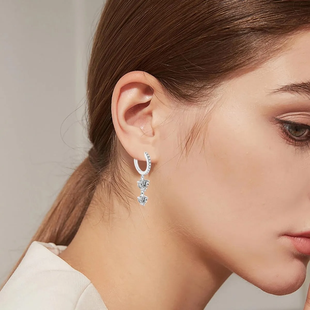 14K Gold Small Hoop Earrings Plated Hoop Earrings for Women Dangle Hoop Earrings Hypoallergenic Dainty Drop Gold Earrings Hoops for Women Jewelry Gift