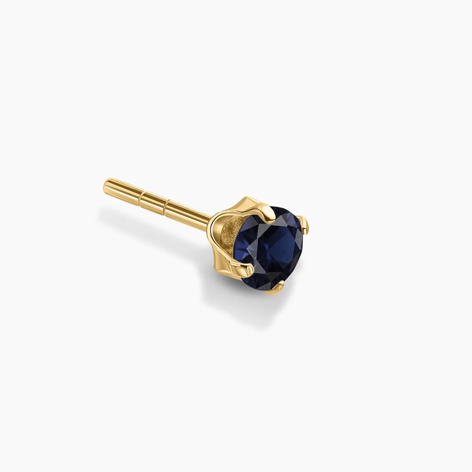14K Yellow Gold Stud Earrings with 3mm-5mm Square/Round Gemstone, Soft Silicone Gold Back, Stud Earrings For Women, Gemstone Jewelry, Gift For Her, Minimalist Jewelry, Jewelry For Women