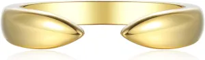 18K Gold Plated Sterling Silver Stackable Open Claw Ring Ajustable Wrap Ring | Cuff Stacking Rings
