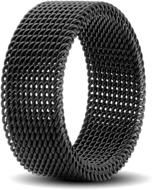 1Pc Stainless Steel 8mm Mesh Ring for Women Men.Fashion Wide Woven Mesh Ring Comfort Fit Wire Mesh Band Ring Punk Jewelry Gifts for Wife