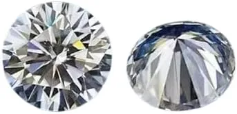 2 Pack 6mm Round Lab-Created Diamonds GIE Certified, Exquisite Excellent Cut, D Color, VVS1 Clarity | Premium Gemstones Perfect for Fine Jewelry Making, Engagement Rings, and Custom Designer Pieces