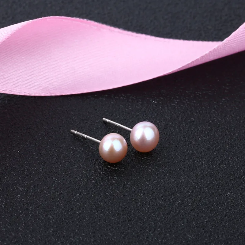 2 Pairs Earrings S925 Sterling Silver Stud Earrings