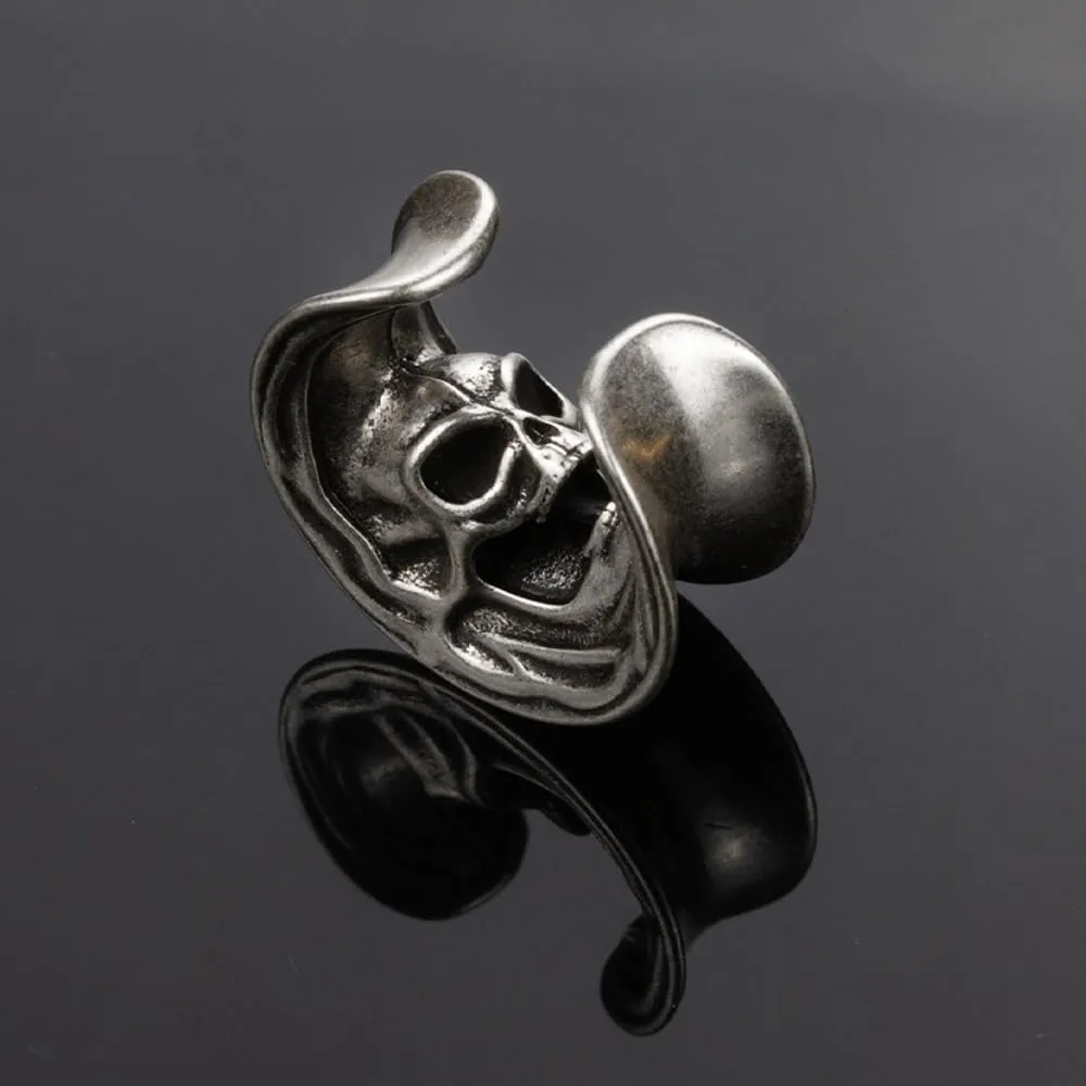 2PCS Cool Vintage Skull Swirl Tunnels Ear Plugs Gauges for Ears Stainless Steel Ear Expander Stretcher Piercing Spiral Ear Gauges Body Jewelry