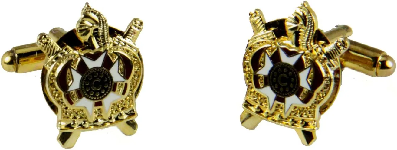 4031782 Order of DeMolay Shield Cufflinks Shrine Cuff Links Shriner