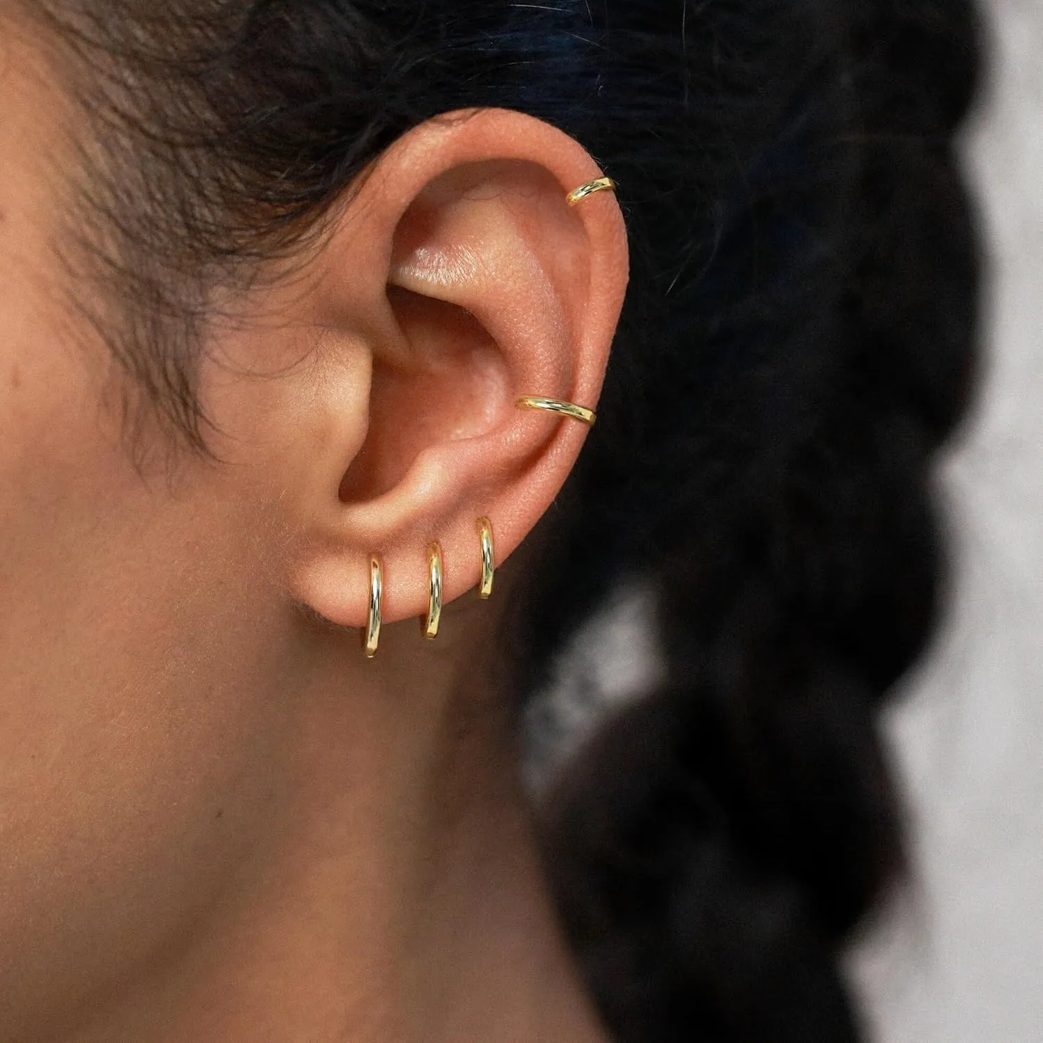 5 Pairs Small Gold Silver Hoop Earrings for Women Men,Hypoallergenic 316L Surgical Stainless Steel Earrings for Sensitive Ears,Cute Tiny Huggie Hoops Earrings Set for Multiple Piercing Jewelry Gift