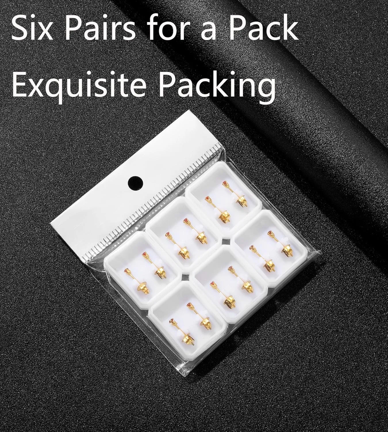 6Pairs 2mm/3mm Surgical Steel Hypoallergenic Piercing Studs, 20G 14K Real Gold Filled Tiny Stud Earrings Set for Multiple Hole Piercing (Cubic Zirconia, Pearl, Ball)
