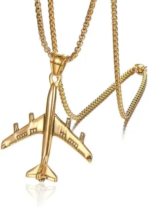 925 Sterling Silver Airplane Necklace, Airplane Necklace For Women, Plane Necklace For Women Men