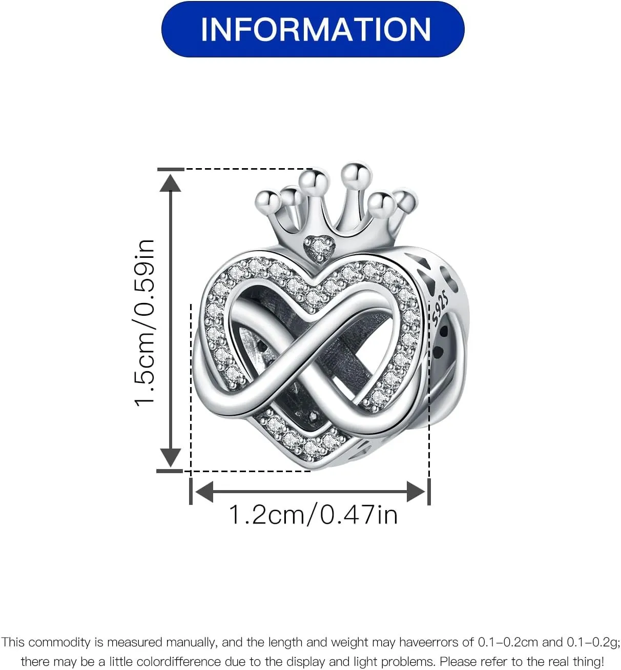 925 Sterling Silver Charms for Bracelets - Pendant Bead Charms Jewelry Present for Women Family Friends
