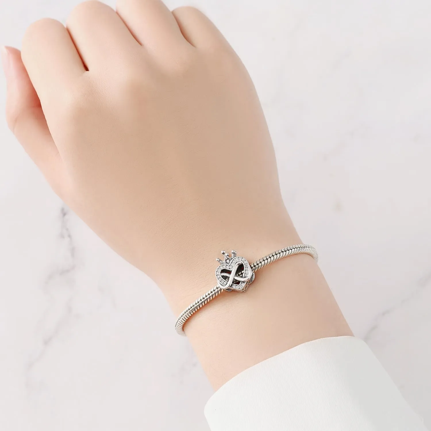 925 Sterling Silver Charms for Bracelets - Pendant Bead Charms Jewelry Present for Women Family Friends