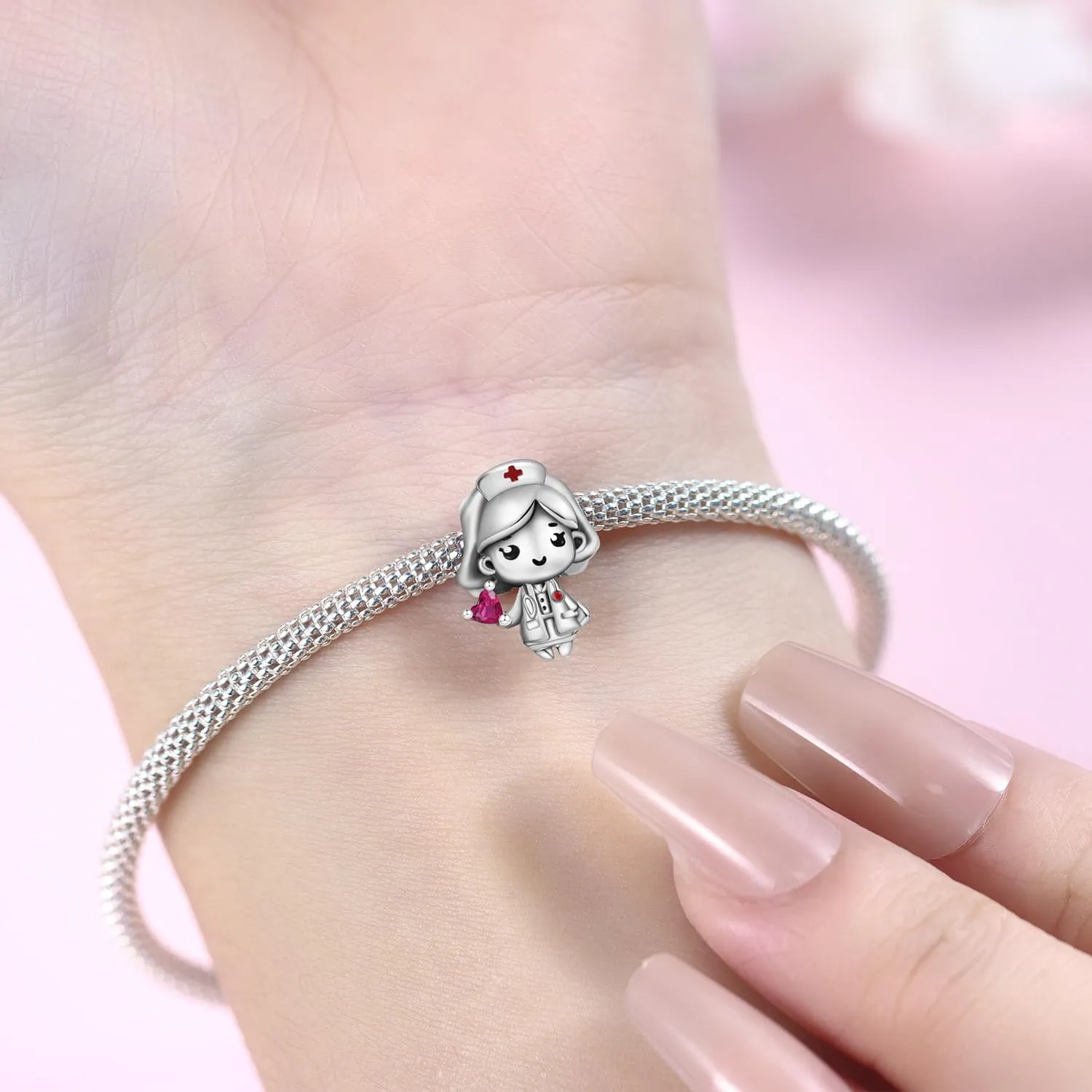 925 Sterling Silver Charms for Bracelets - Pendant Bead Charms Jewelry Present for Women Family Friends