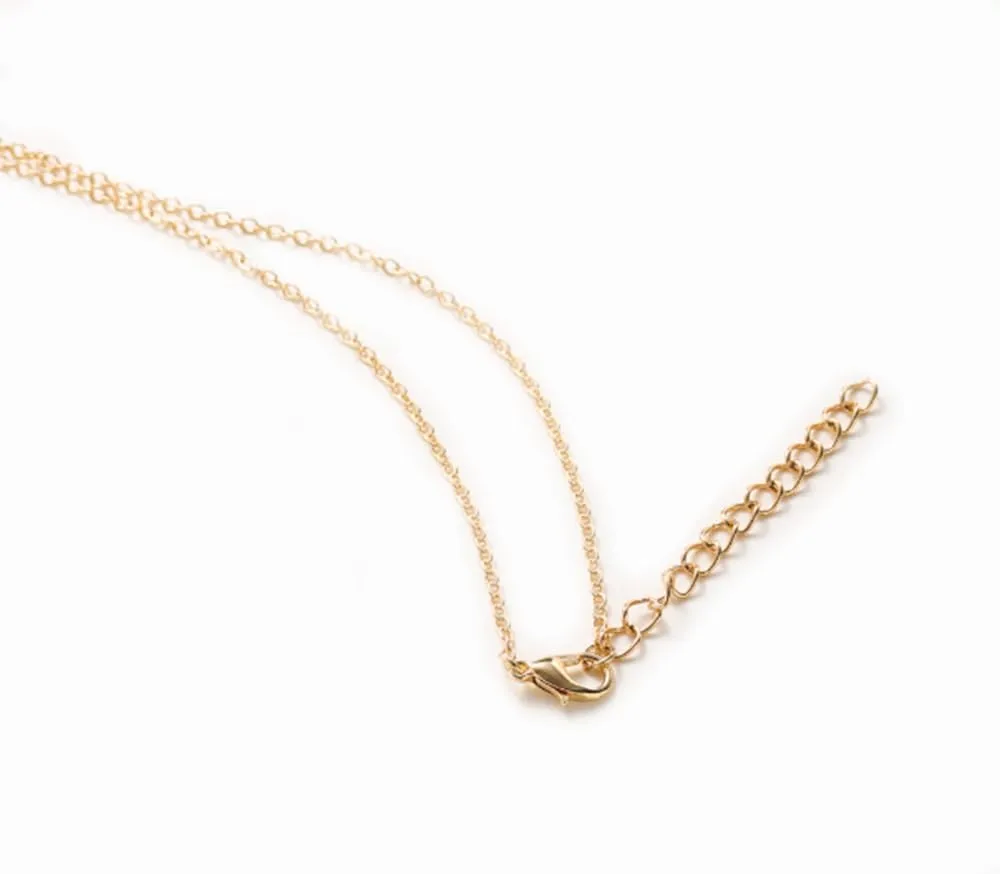 A-Z letter pendant necklace capital letters suitable for men and women white or black necklace simple and personalized gift
