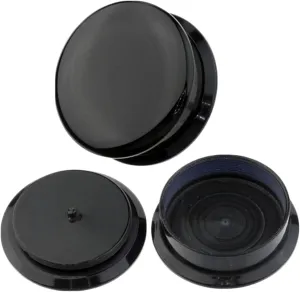 Acrylic Ear Plugs Tunnels, Black Tunnel Earrings with 2PCS Round Body Piercing Jewelry Gift Set
