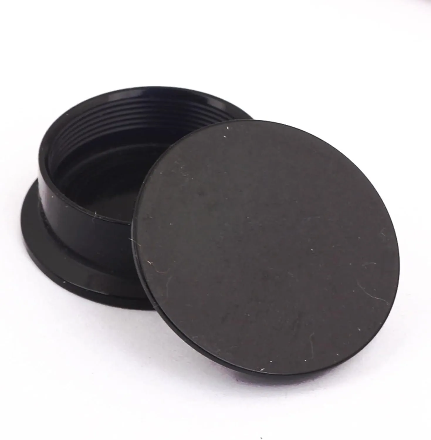 Acrylic Ear Plugs Tunnels, Black Tunnel Earrings with 2PCS Round Body Piercing Jewelry Gift Set