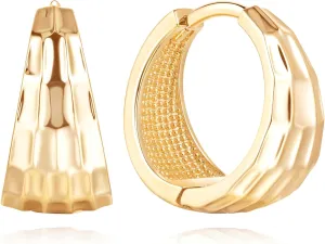 AMELINE 14K Gold Earrings for Women 14K Gold Small Hoop Earrings Gold Earrings for Womens Earring Hypoallergenic Earring 16/20mm