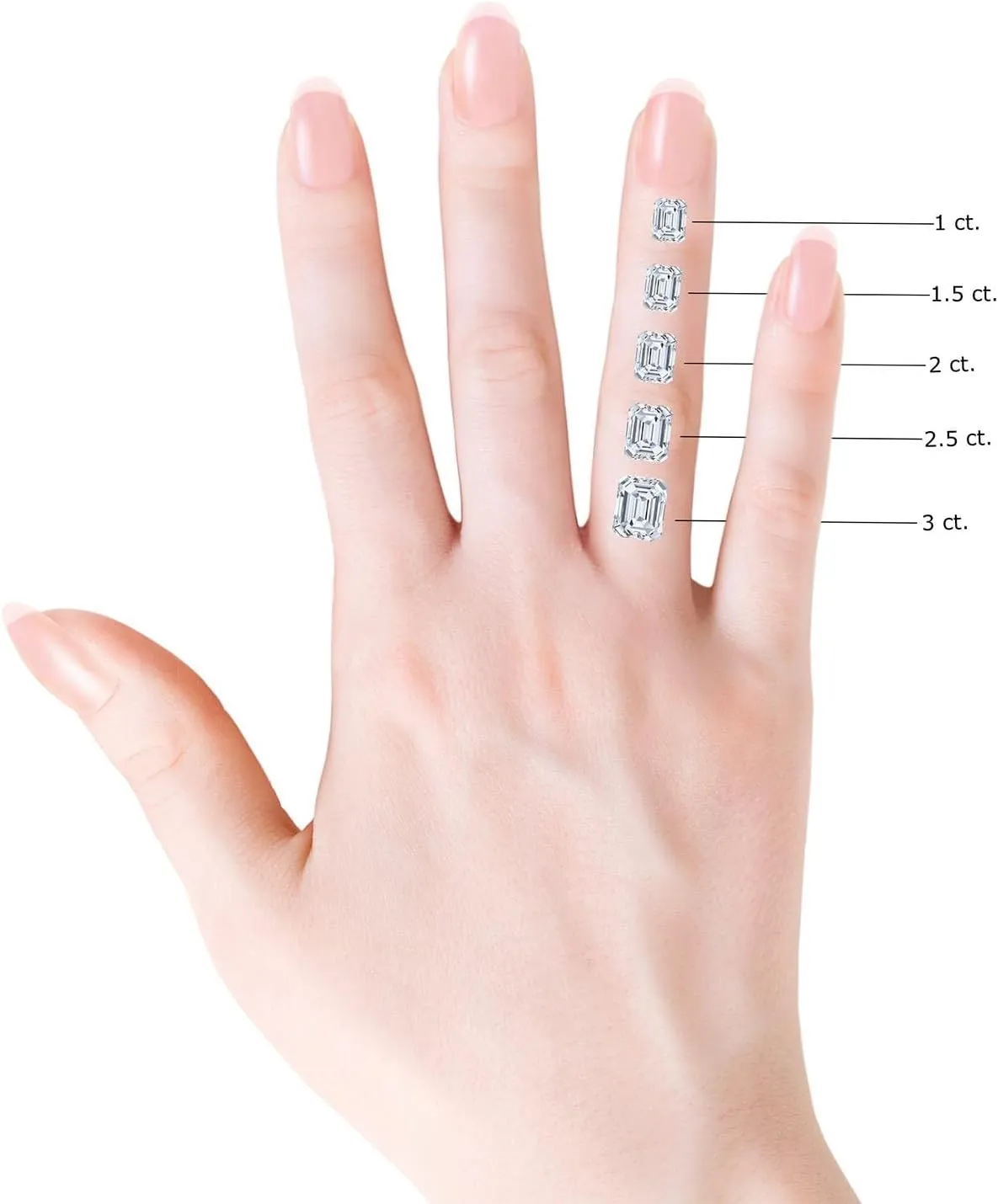 Angara Lab Grown Vintage Inspired Emerald-Cut Diamond Ornate Halo Engagement Ring in Silver / 14K Solid Gold/Platinum | April Birthstone, Birthday, Anniversary, Wedding Jewelry Gift for Women