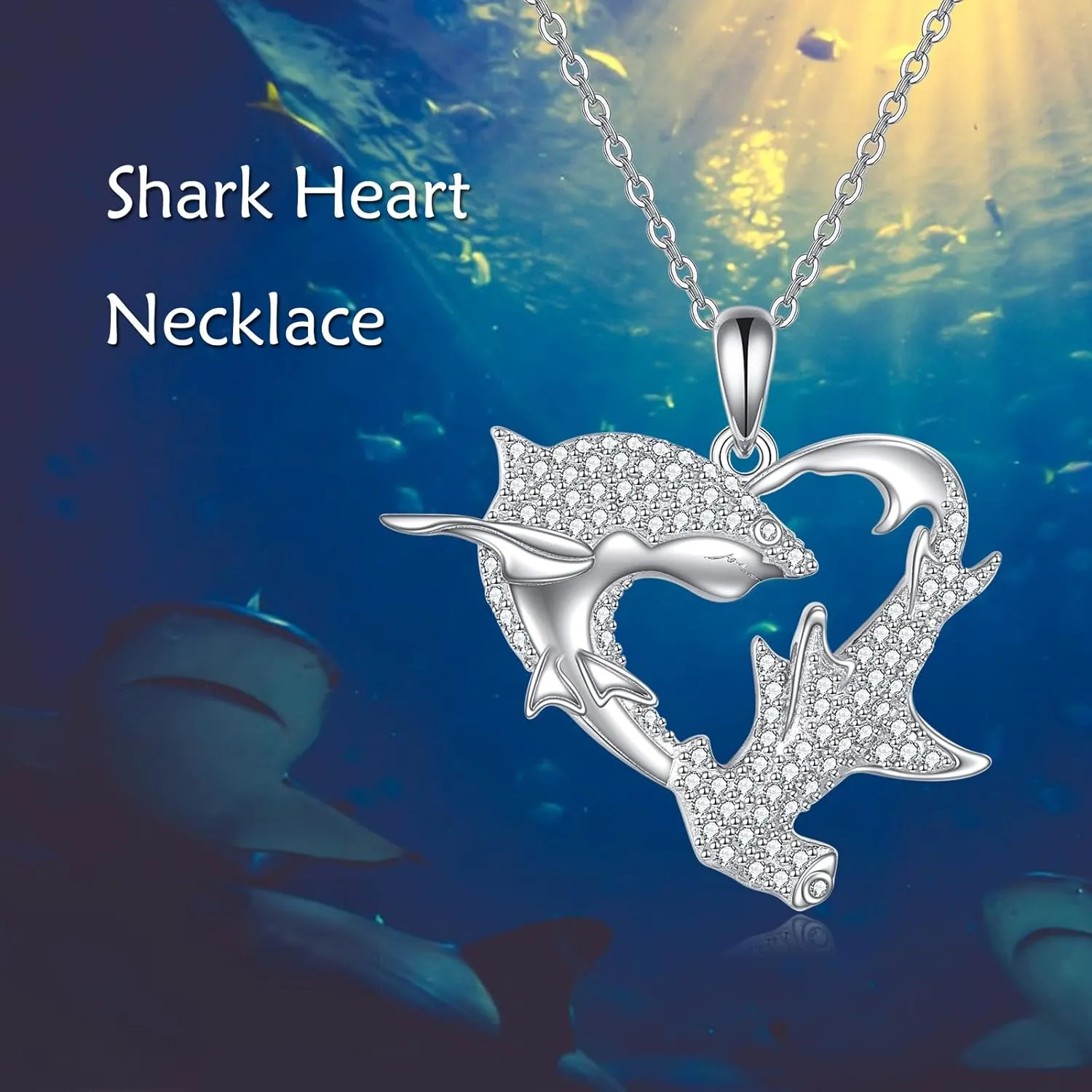 Animal Necklace Sterling Silver Shark Dog Owl Sloth Pendant Fashion Animal Jewelry Gift for Women