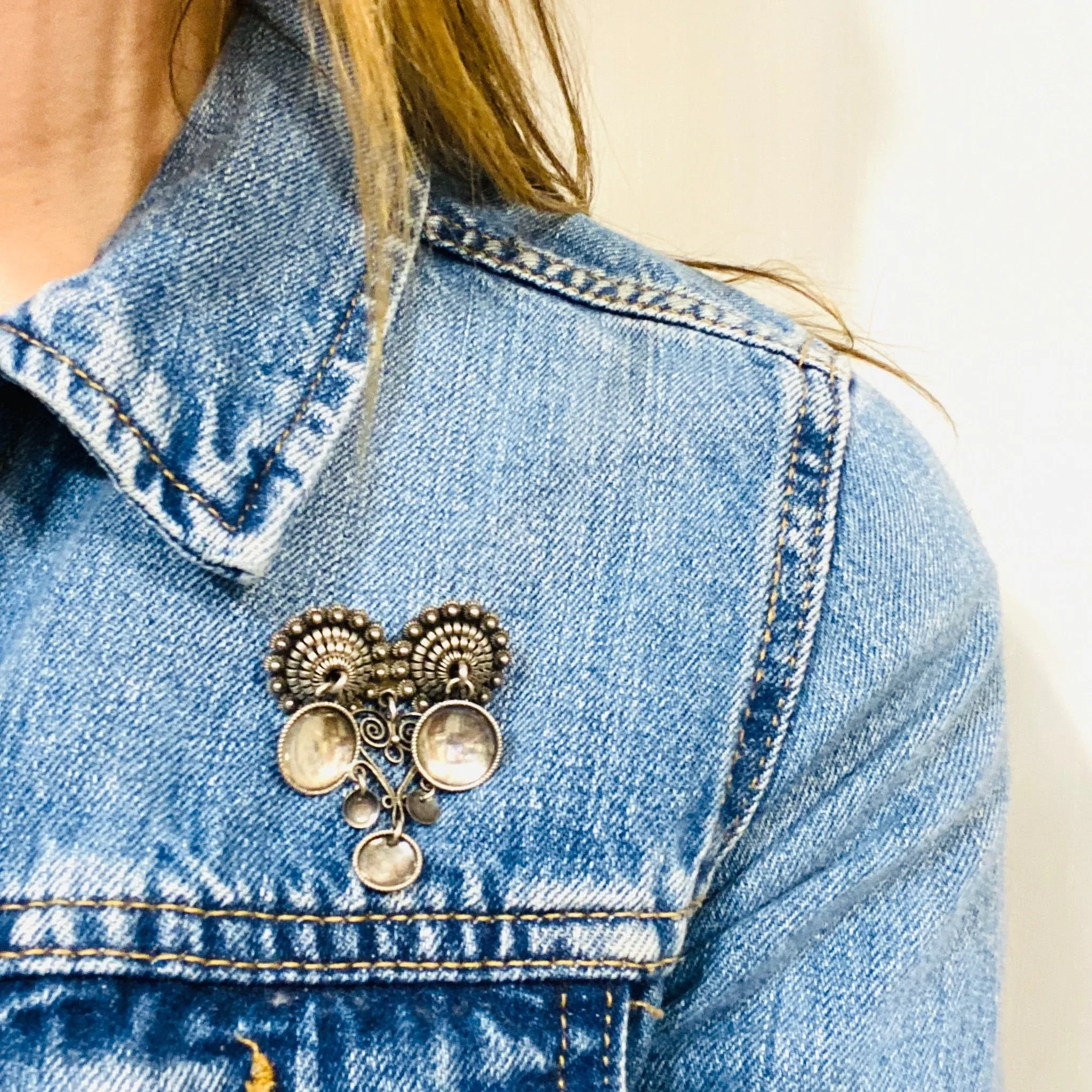 Antique Silver Sølje Brooch