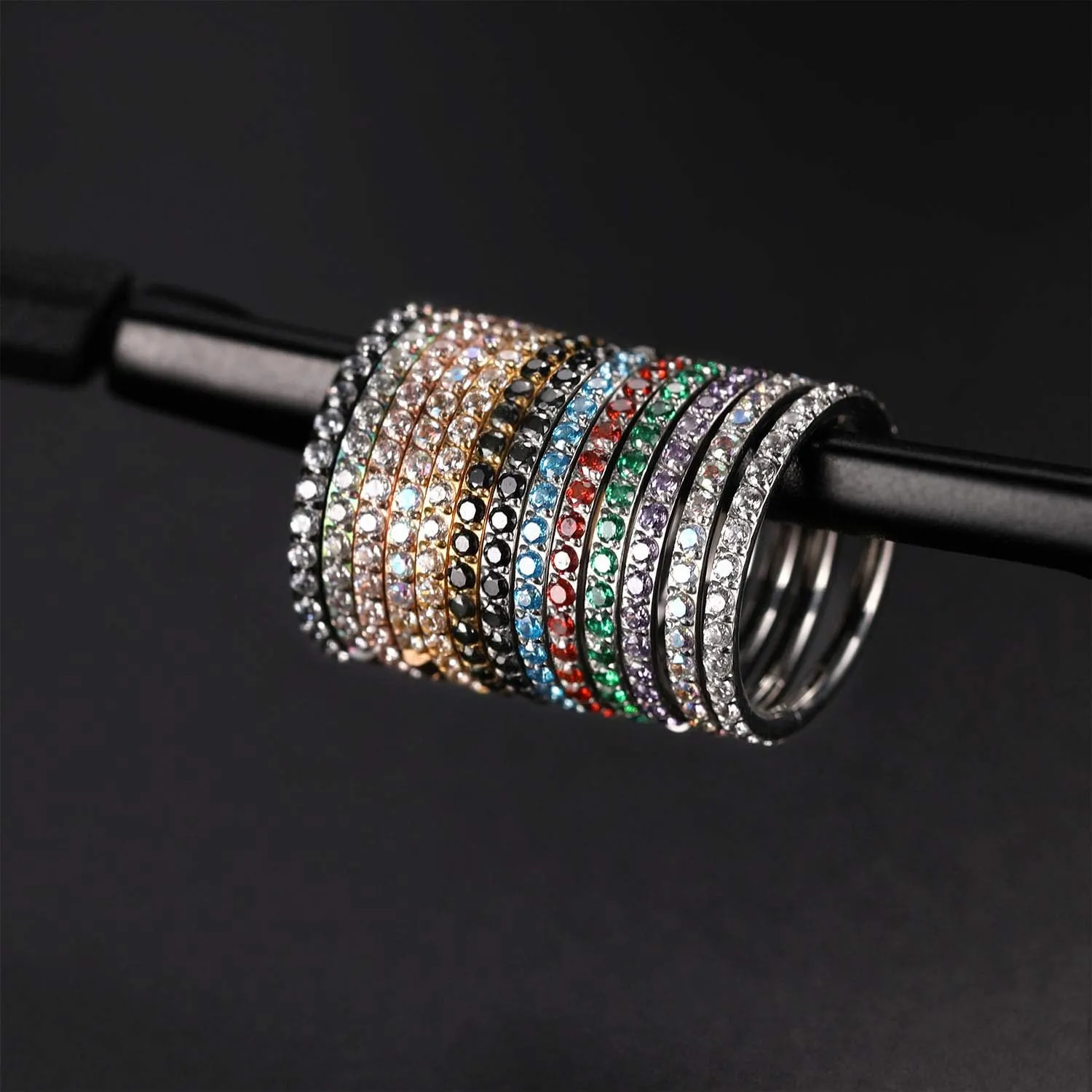 AROWRO CZ Hinged Hoop Ring 20G 18G 16G 5/6/7/8/9/10/12mm Opal Surgical Steel Conch Daith Rook Cartilage Tragus Helix Earrings Septum Clicker Ring Nose Piercing Jewelry