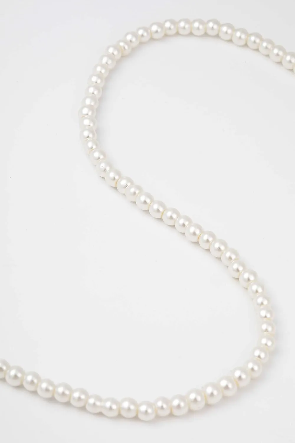 BABEYOND Round Imitation Pearl Necklace Wedding Pearl Necklace for Brides