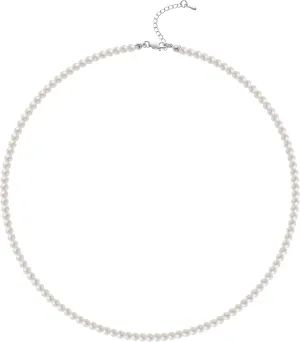 BABEYOND Round Imitation Pearl Necklace Wedding Pearl Necklace for Brides