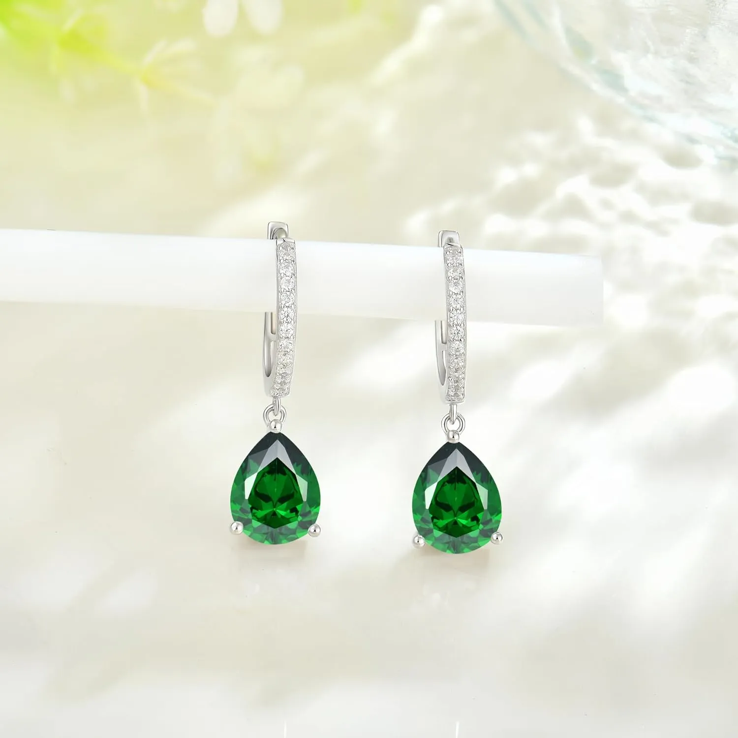 Birthstone Huggie Hoop Earrings 925 Sterling Silver Hoop Earrings for Women Jewelry for Women Mother Her