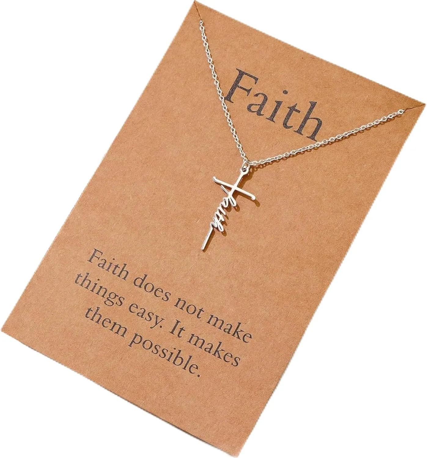 Blessed Cross Necklace For Women, Christian Gifts for Women, Religious Gifts for Women, Christian Jewelry Gifts for Women, Silver Cross Necklace Women, Gifts for Christian Women