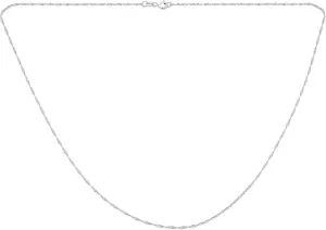 Bling Jewelry Thin 1.5MM Singapore Twist Rope Chain Necklace For Women Rose Gold Plated .925 Sterling Silver Made Italy 14 16 18 20 24 Inch