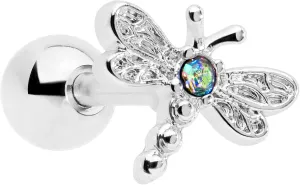 Body Candy 16G Womens 6mm Stainless Steel Ornate Dragonfly Mens Cartilage Earring Helix Tragus Jewelry 1/4"