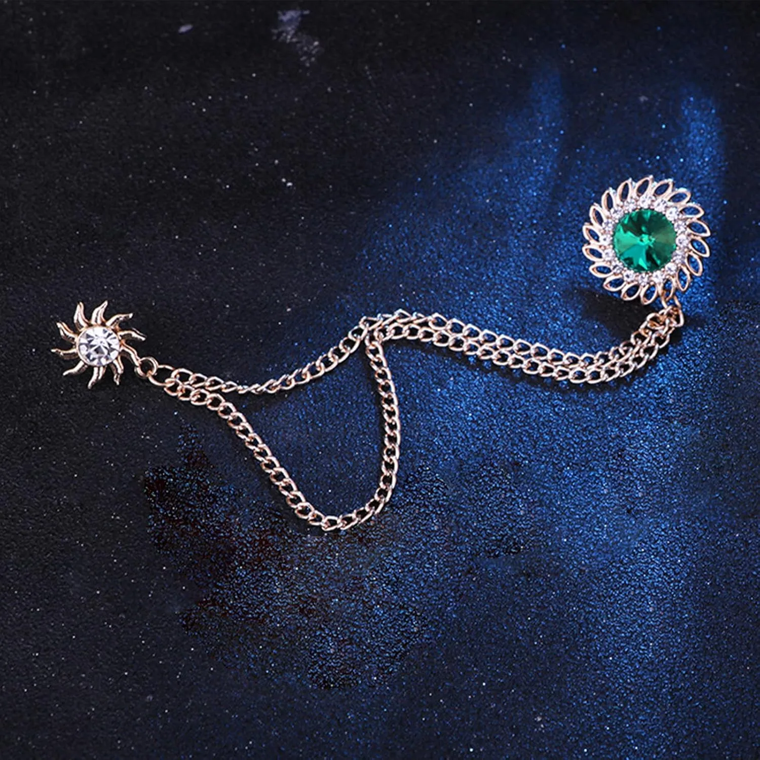 Brooches and Pins for Women Bee Chain Collar Pins for Sambas Safety Brooch Pins for Clothes Business Suit Collar Bar Pin Christmas Pins and Brooches Jewelry Gifts