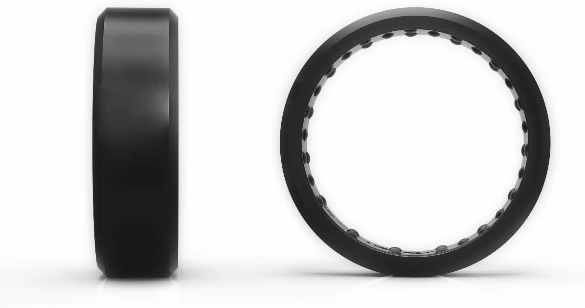 BULZi Wedding Bands, Massaging Comfort Fit Premium Silicone Ring with Airflow, Beveled Edge Design, Mens and Womens Rings, Breathable Flexible Work Safety