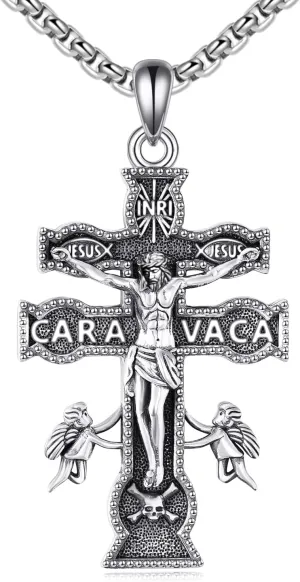 Celtic Cross Necklace Sterling Silver Vintage Cross Pendant Christain Irish Jewelry Gift for Women Men