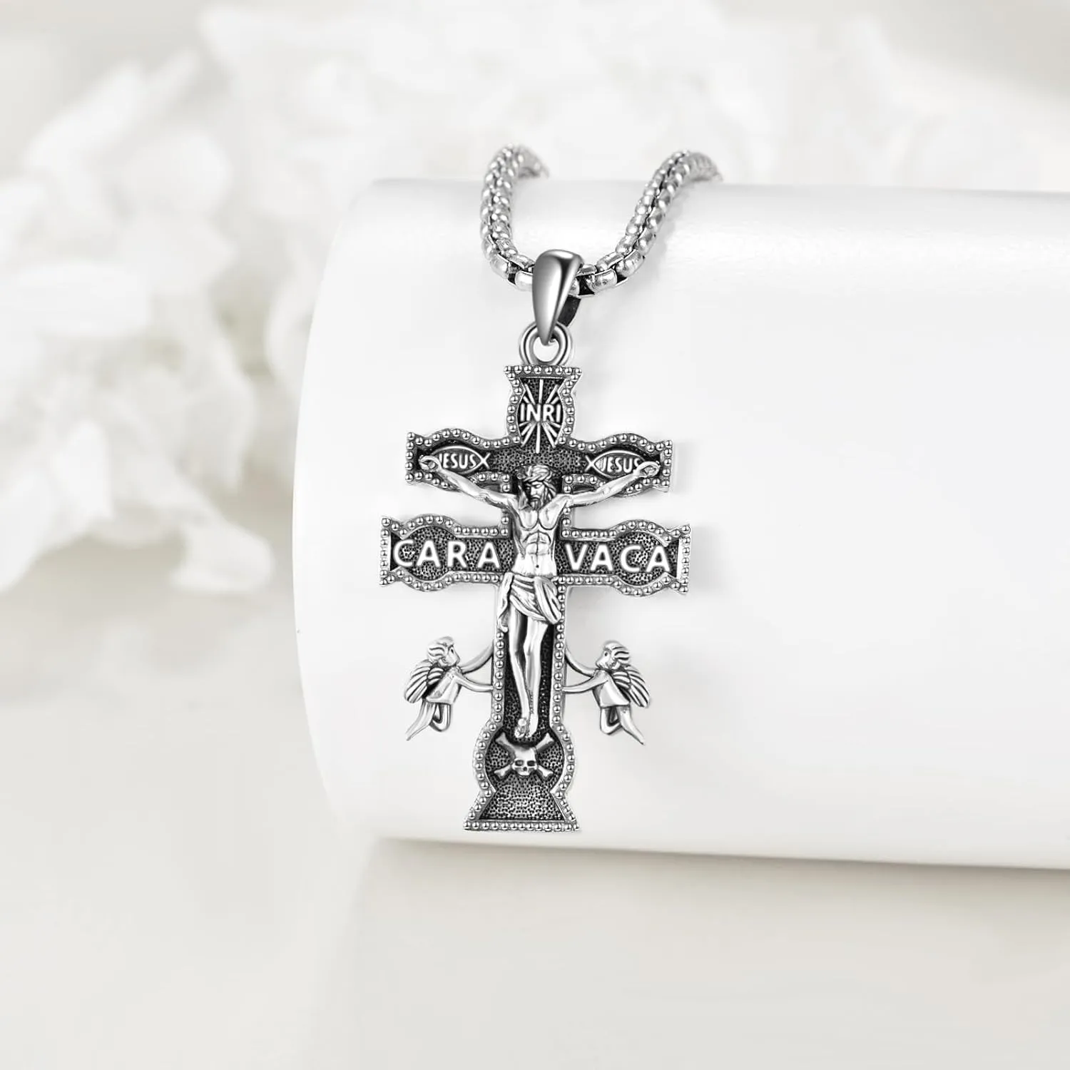 Celtic Cross Necklace Sterling Silver Vintage Cross Pendant Christain Irish Jewelry Gift for Women Men
