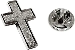 Chaplain Finish Cross Lapel Pin - Religious Christian Latin Ornate Official Brooch