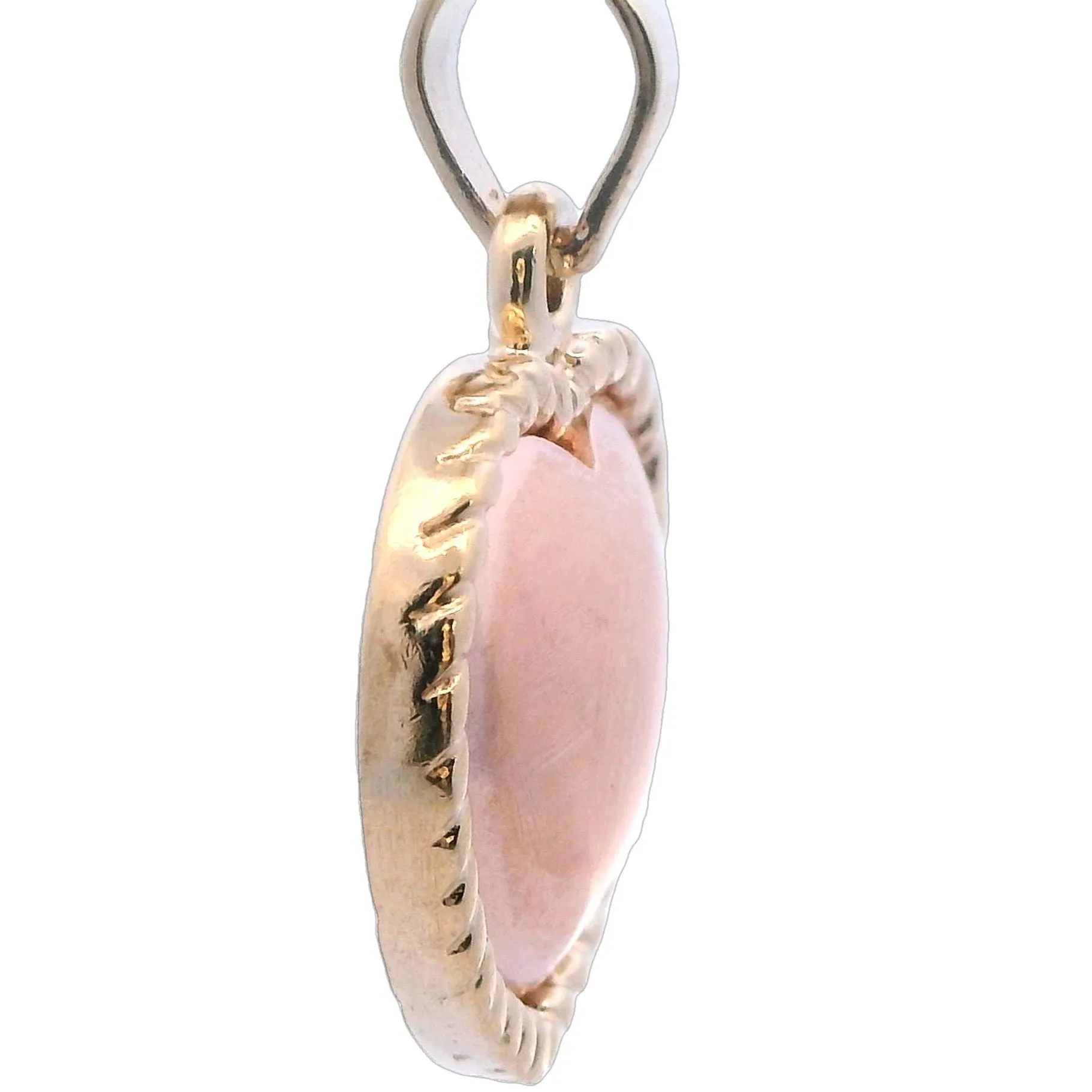 Cherished Memories Await - Exquisite 9ct Yellow Gold Puff Heart Pendant