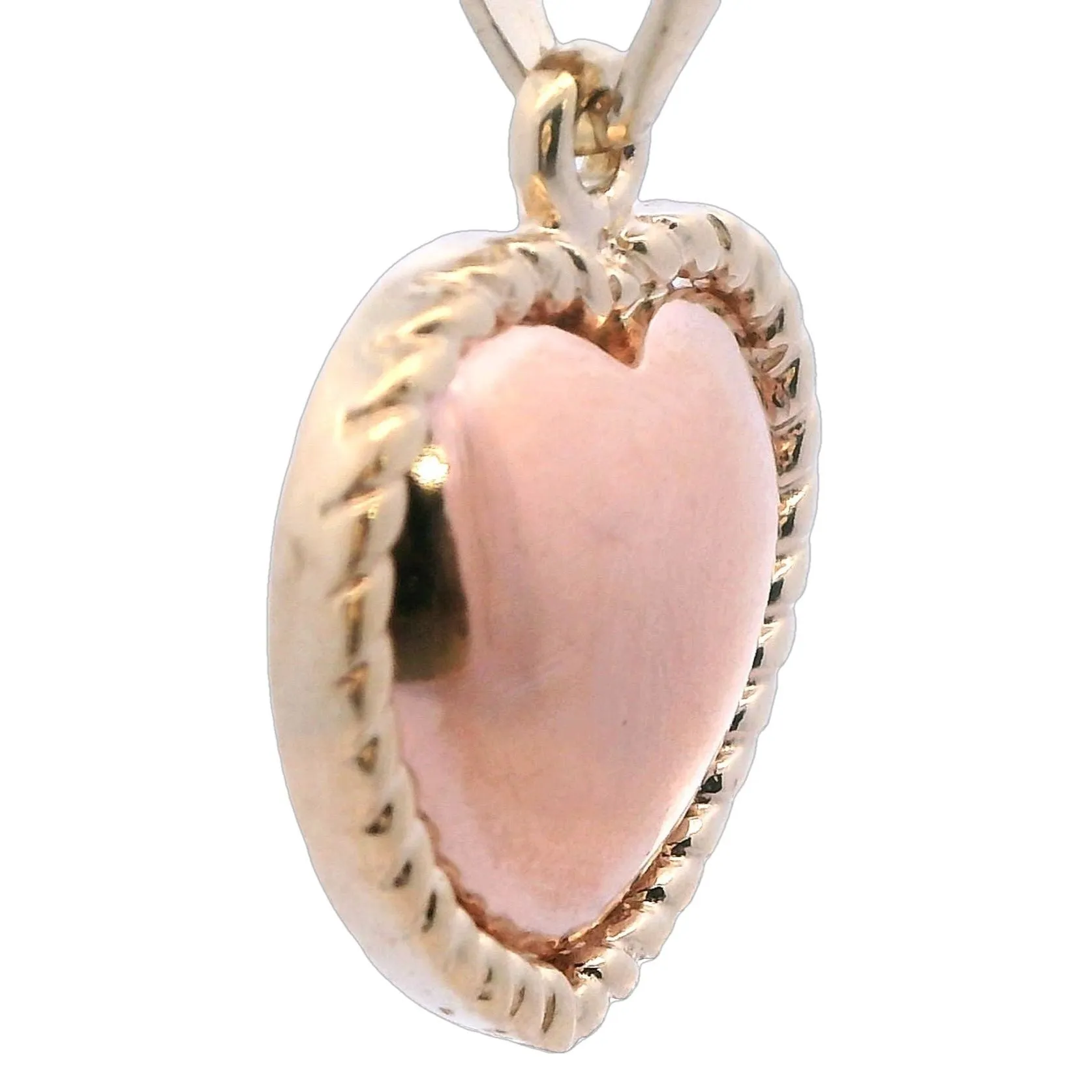 Cherished Memories Await - Exquisite 9ct Yellow Gold Puff Heart Pendant