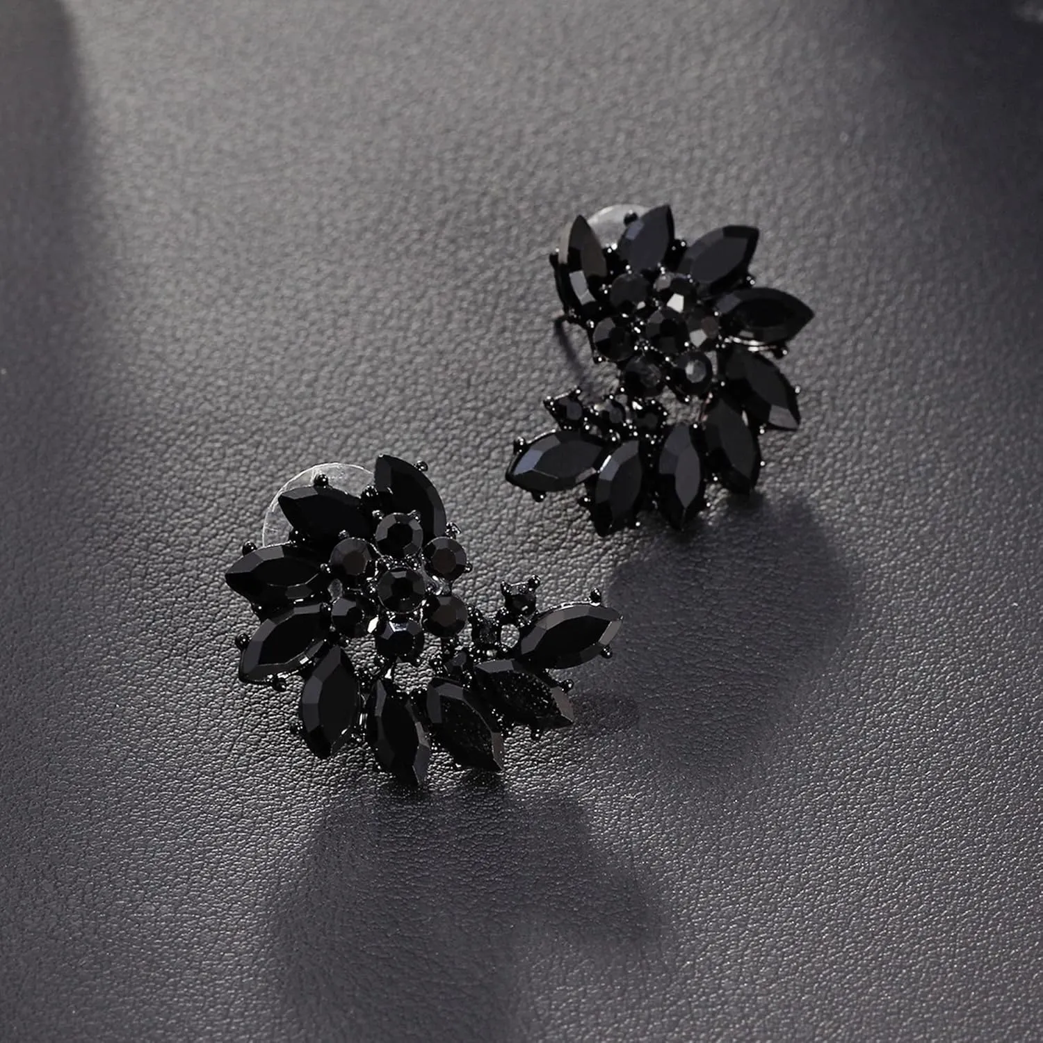 COIRIS Crystal Rhinestone Cluster Stud Earrings Bling Drop Dangle Earrings Bridal Wedding Earrings for Women