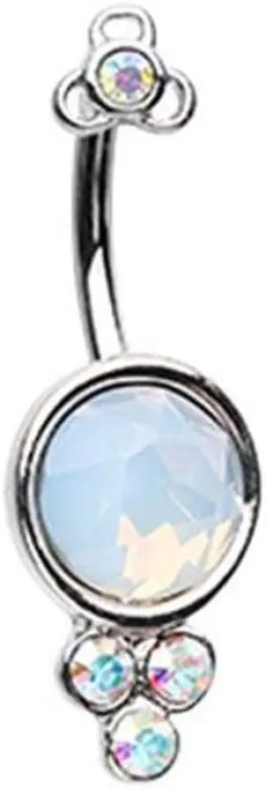 Covet Jewelry Crop Circles Ornate Belly Button Ring