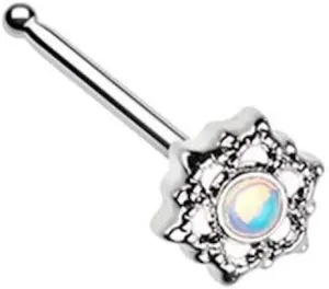 Covet Jewelry Illuminating Mandala Ornate Nose Stud Ring