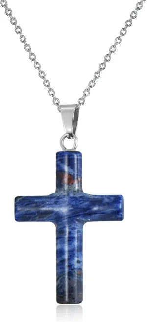 Cross Necklace for Women 925 Sterling Silver Cross Crystal Pendant Religious Cross Necklace Jewelry Thanksgiving Day Birthday Gifts for Mom Wife