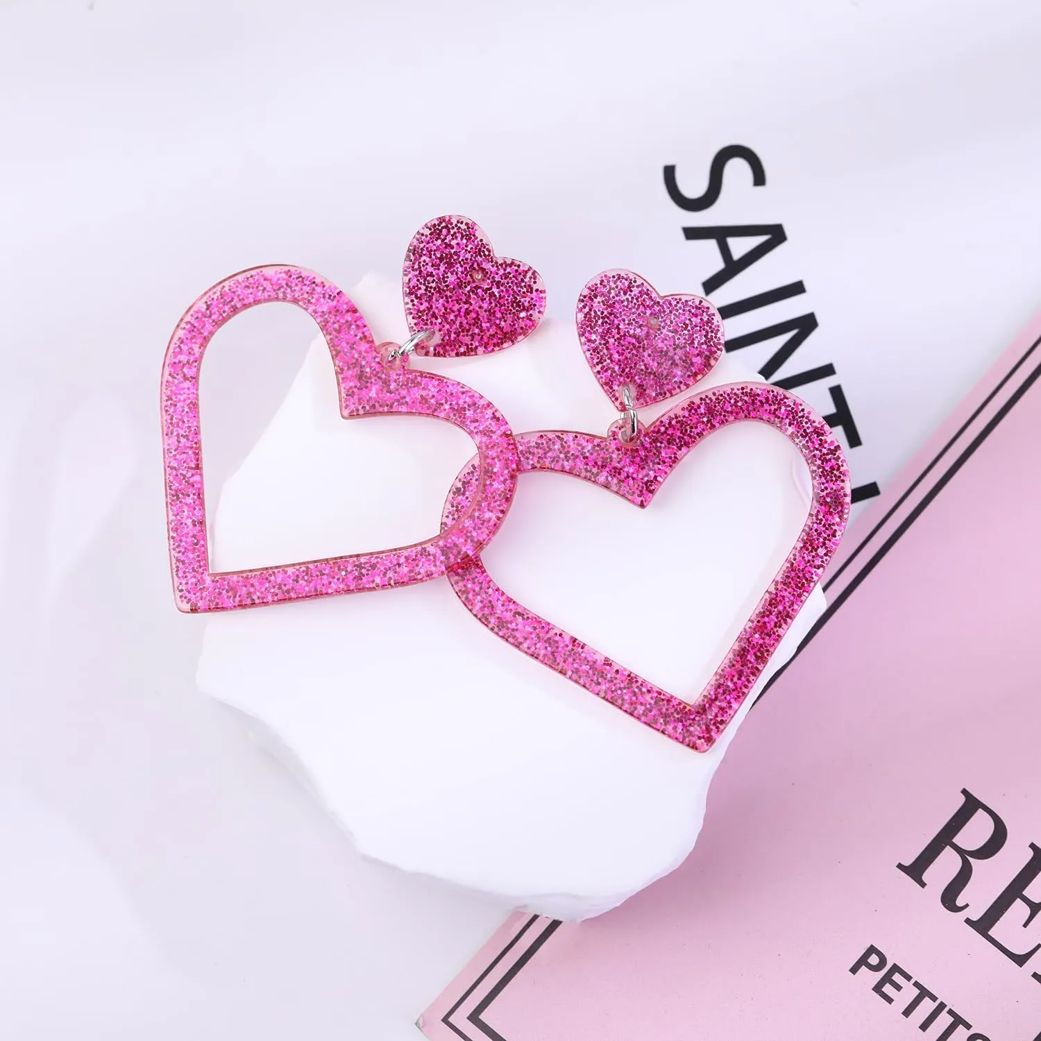 Cute AcrylicChristmas Earrings for Women | Cute Christmas Tree Cake Shape Earring, Holiday Gifts for Women | Christmas Decorations Clearance