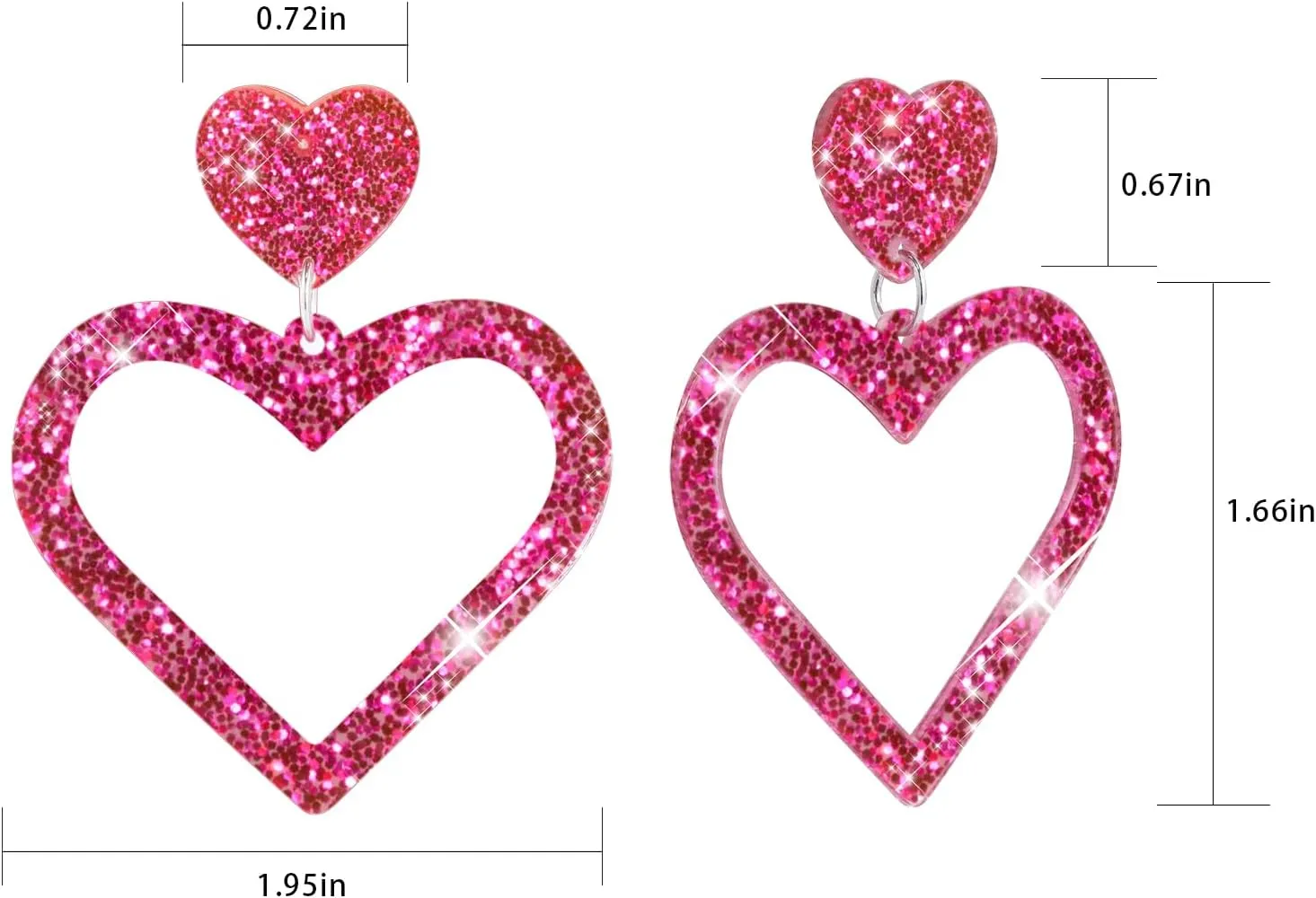 Cute AcrylicChristmas Earrings for Women | Cute Christmas Tree Cake Shape Earring, Holiday Gifts for Women | Christmas Decorations Clearance
