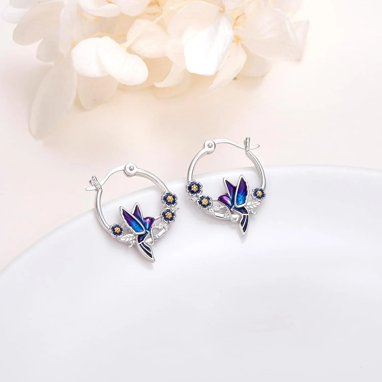 Cute Animal Earrings Capybara/Dragon/Butterfly/Panda/Cat Hoop/Stud/Dangle Drop Earrings for Women 925 Sterling Silver Animal Huggie Hoop Earrings Cute Capybara Jewelry Gifts