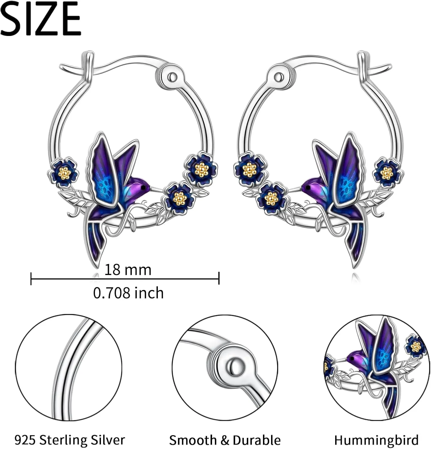 Cute Animal Earrings Capybara/Dragon/Butterfly/Panda/Cat Hoop/Stud/Dangle Drop Earrings for Women 925 Sterling Silver Animal Huggie Hoop Earrings Cute Capybara Jewelry Gifts