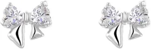 Cute CZ Bow Cartilage Stud Earrings For Women Sensitive Ear Hypoallergenic 20G Dainty Small Tiny Bowknot Ribbon Flat Back Tragus Helix Piercing Fashion Jewelry Gift Birthday Valentine Day For Daughter
