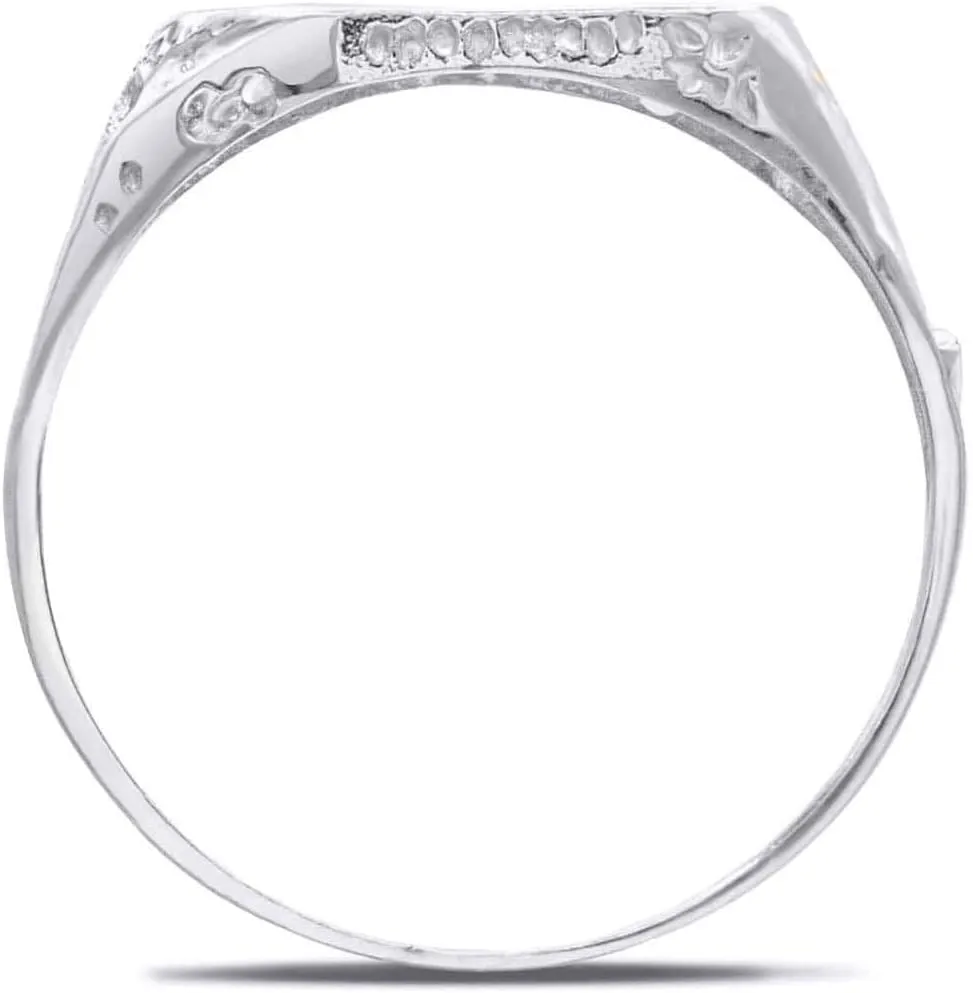 Dainty .925 Sterling Silver Mother Love Script #1 Mom Statement Ring